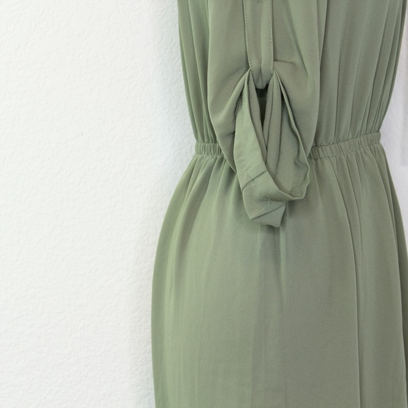 Sold Mossimo Army Green Sheer 3/4 sleeve - Picture 9 of 14